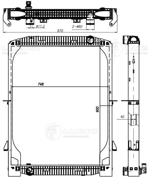 Radiator, racire motor LRc 1617 LUZAR